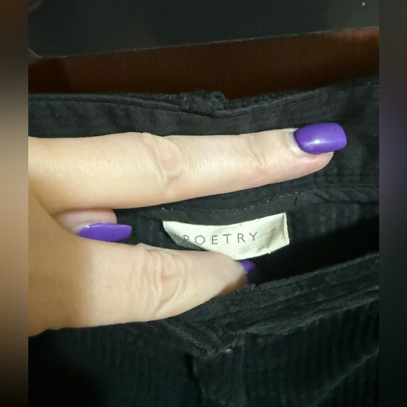 Poetry Tapered Trousers Cotton Cord Size 8 /31” - NWOT - Picture 2 of 4